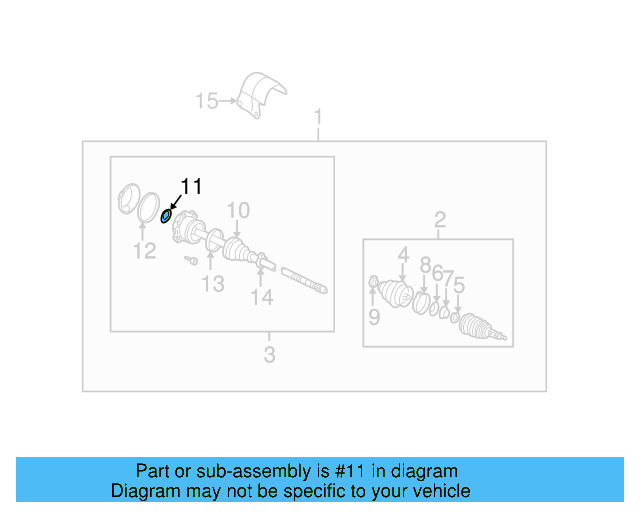 Drive Shaft Snap Ring 113-517-279 - View 4