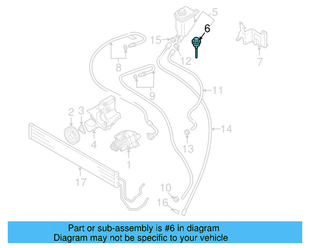 Reservoir Hose Clamp N-906-869-02 - View 24