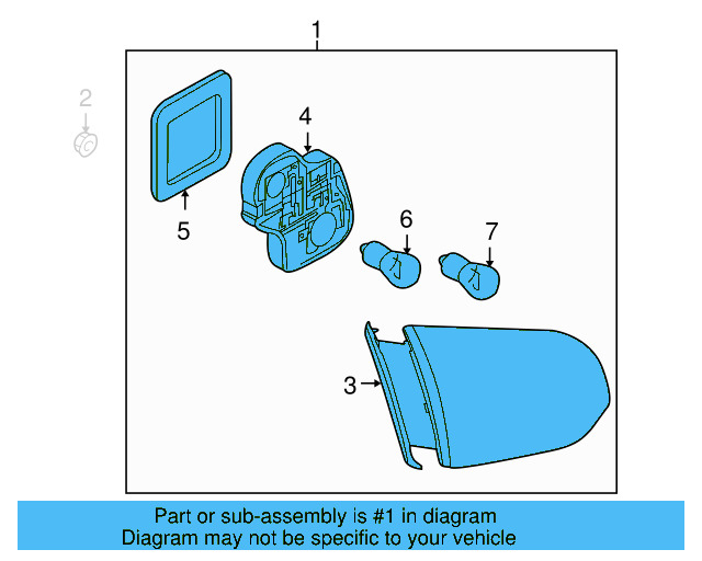 Backup Lamp Assembly 5K0-945-094-AA - View 8