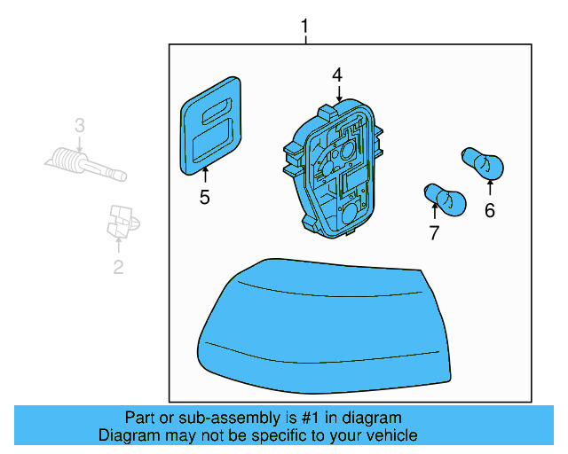 Tail Lamp Assembly 5K0-945-096-G - View 9