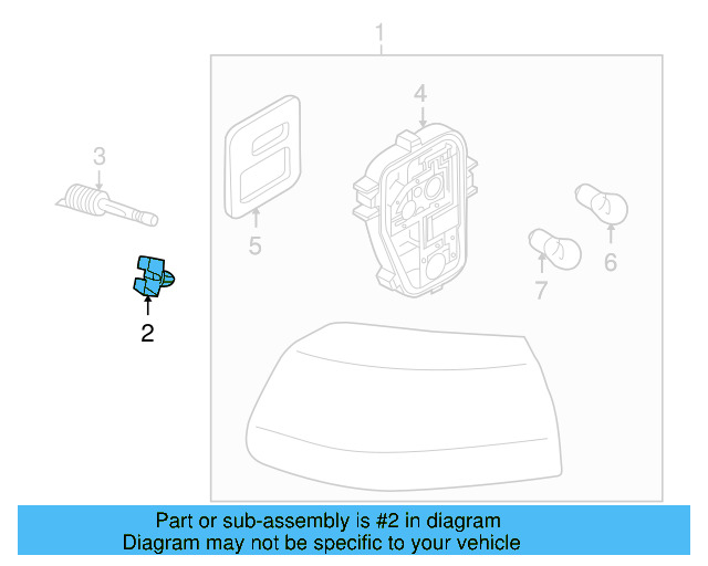 Tail Lamp Assembly Mount 5K0-945-246-A - View 7