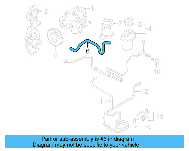 Suction Hose 1C0-422-887-M - View 5