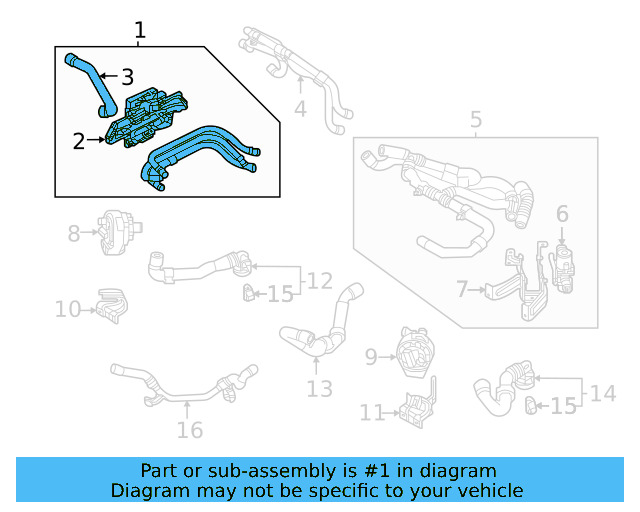 Water Pipe 1EA-121-621-G - View 5