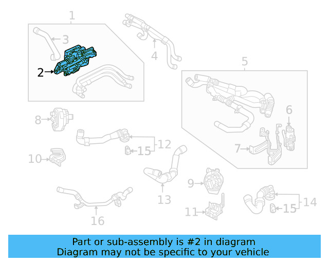 Hose & Tube Assembly Bracket 1EA-121-224-C