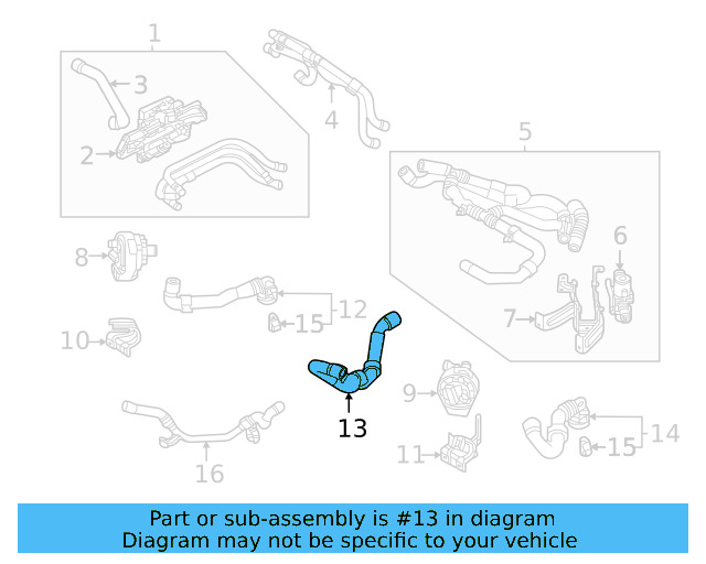 Water Hose 1EA-121-036-F