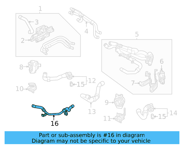 Water Pipe 1EA-121-621-L