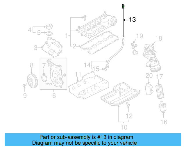 Engine Oil Dipstick 07K-115-611-G - View 4