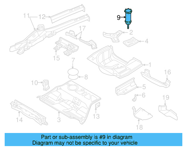 Spare Tire Retainer 3B0-803-899-N - View 4