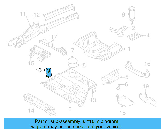 Hinge Support 8E0-802-226-B - View 7