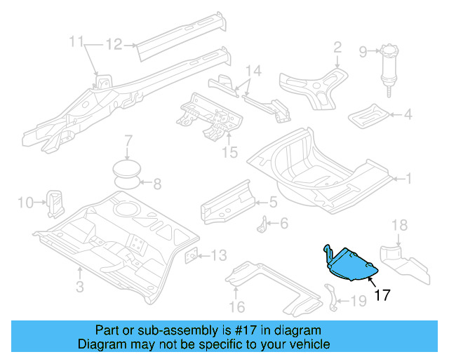 Under 3B0-825-197-A - View 8