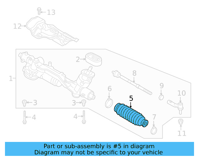 Tie Rod Boot 1K0-423-831-B - View 9