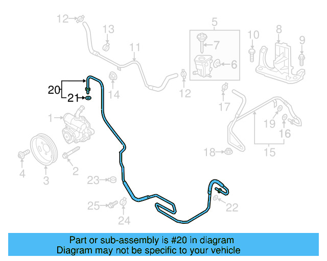 Pressure Hose 5C0-422-893-BK