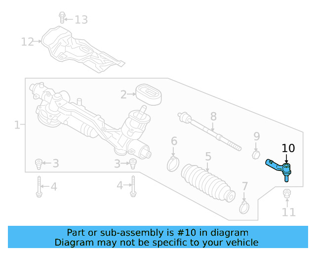 Steering Tie Rod End 3QF-423-811-C - View 3
