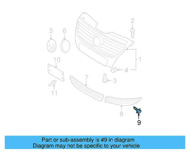 Wheel Opening Molding Screw N-910-907-01 - View 52