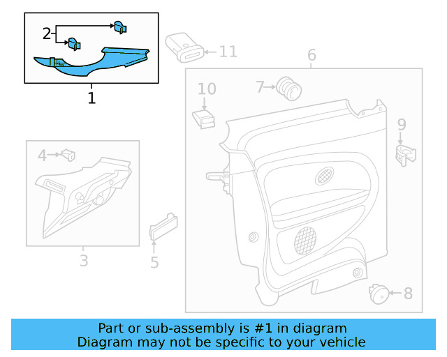 Quarter Pillar Trim 5C5-867-288-F-PX7