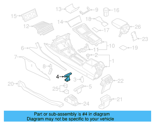 Rear Bracket 5G0-864-794-B - View 2