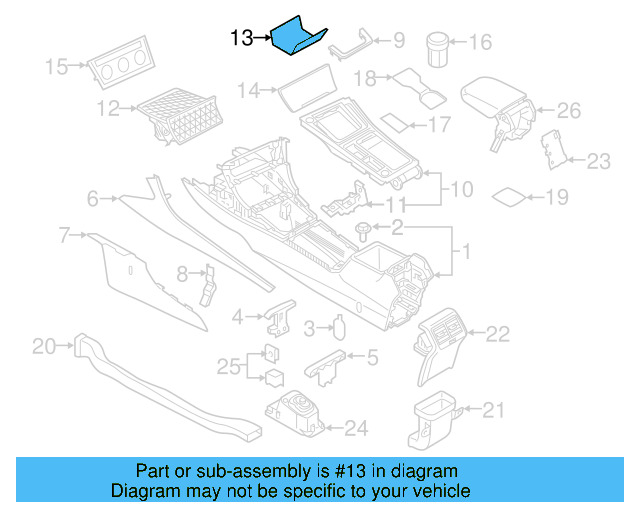 Storage Tray Insert 5G1-863-328-C-82V - View 10