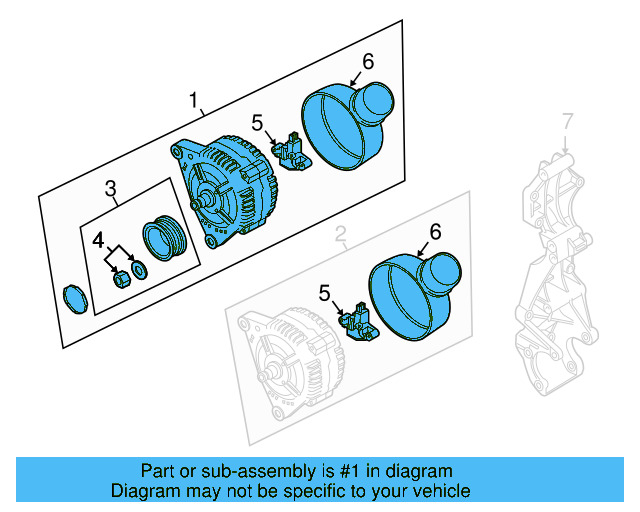 Alternator 059-903-018-X - View 21