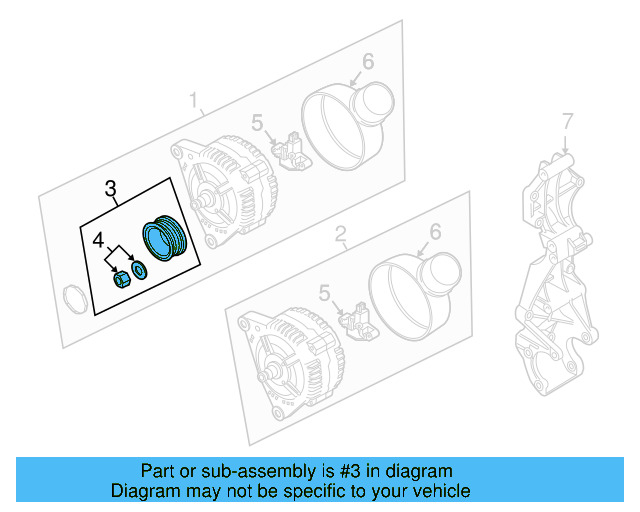 Alternator Pulley 021-903-119-L - View 11