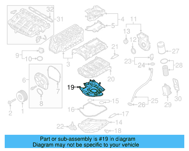 Oil Pan Baffle 06K-103-138-P - View 19