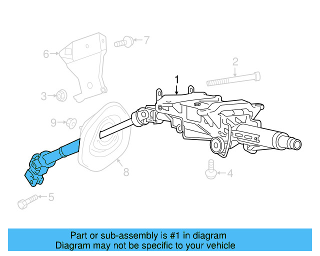 Steering Column 7P6-419-501-EB - View 5