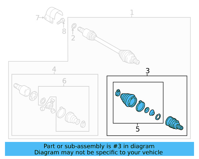 Outer Joint Assembly 5C0-498-099-D - View 32