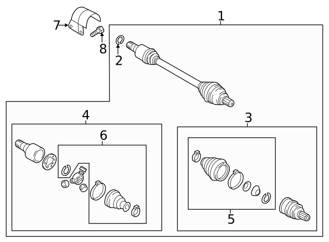 Outer Joint Assembly 5C0-498-099-D - View 33