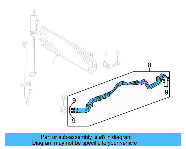 Hose & Tube Assembly 7L0-317-801-J - View 3