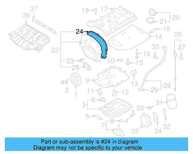 Outer Timing Cover Seal 06H-103-483-D