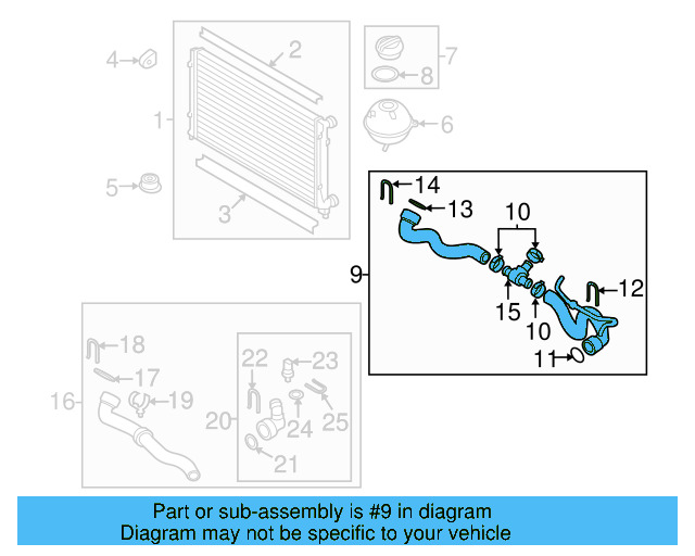 Upper Hose 3C0-122-101-GJ - View 15