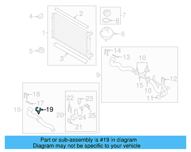 Radiator Coolant Hose Hold Down N-107-377-01 - View 21