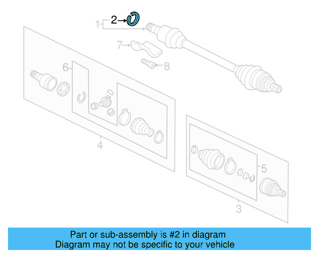Axle Assembly Lock Ring 8N0-407-297 - View 19