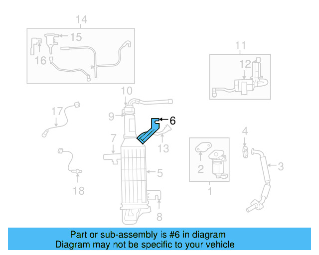 Vapor Canister Upper Bracket 7B0-201-828-A - View 8