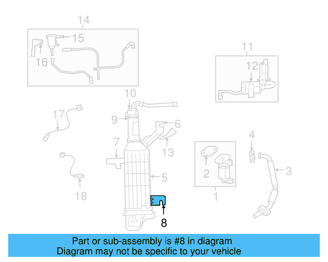 Vapor Canister Lower Bracket 7B0-201-829 - View 8