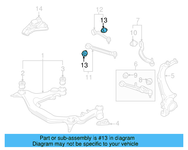 Rear Upper Control Arm Bushing 4D0-407-515-C