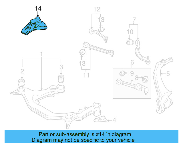Strut Mount 8D0-412-383-E - View 11