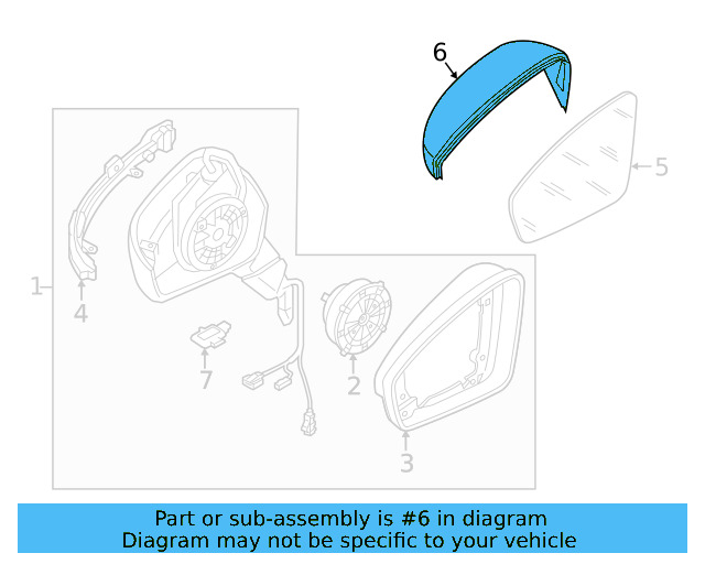 Mirror Cover 2GJ-857-537-9B9 - View 2