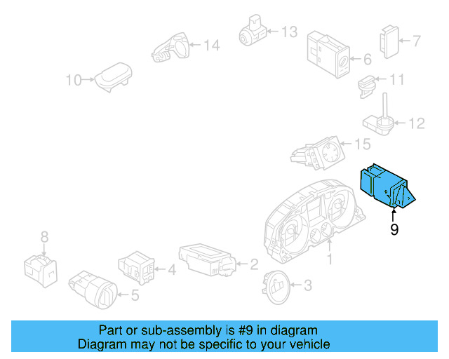 Hazard Switch 3AA-953-509-A-1QB - View 4