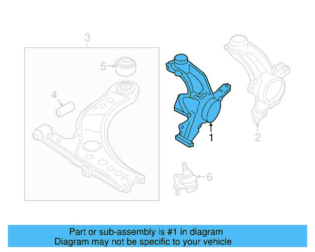 Steering Knuckle 1K0-407-256-AA - View 18