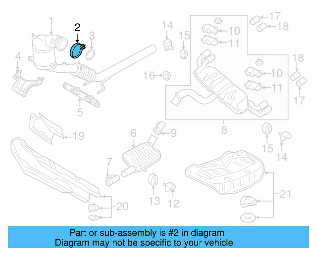 Converter & Pipe Clamp 5Q0-253-725-G - View 55