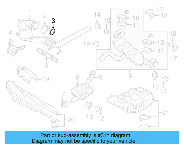 Converter & Pipe Gasket 5Q0-253-115-B - View 69