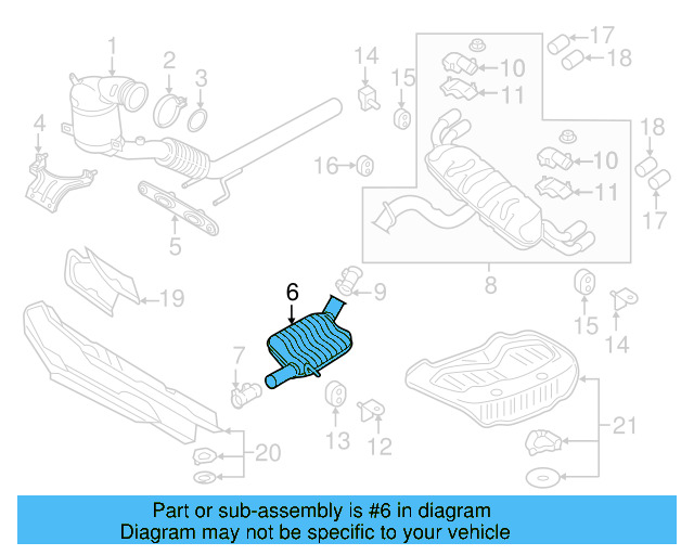 Muffler 5Q0-253-409-C