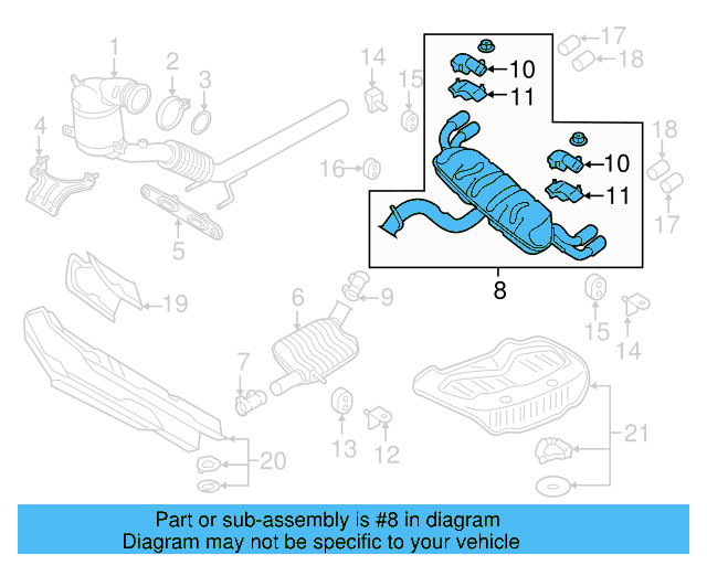Rear Muffler 5G6-253-609-AK - View 4