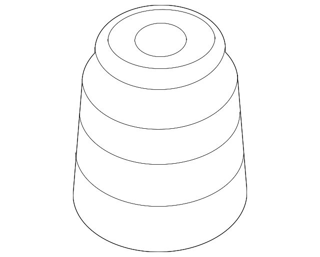 Suspension Strut Bumper 1K0-412-303-B - View 4