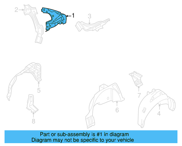 Inner Panel 3B5-809-406-C - View 8