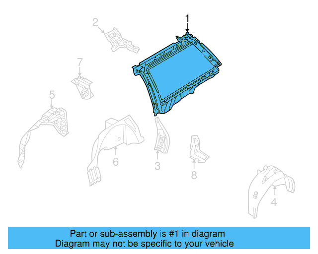 Inner Panel 3B9-809-405-H