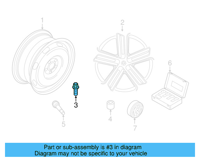 Wheel, Alloy 5G0-601-025-BS-88Z