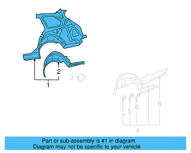 Inner Panel Assembly 1K9-809-404 - View 7