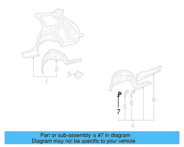 Rear Bracket Nut N-905-083-03 - View 10