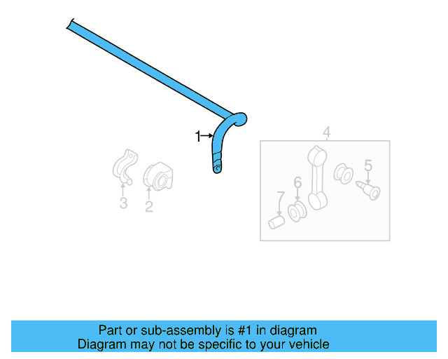 Stabilizer Bar 1J0-411-305-AJ